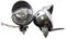 ZhanNuoBHd Faro Led Moto Coppia Fari Anteriori Fendinebbia A LED Per Moto Anteriori Cromati 12V Faretti Moto Led