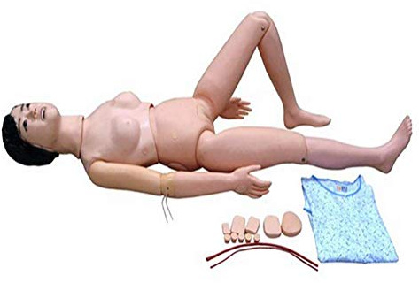 LYDBMYT Manichino di Formazione Infermieristica Femminile Combinato, manichino Multifunzionale in PVC per la Cura del paziente per Forniture di Formazione Medica Infermieristica e Istruzione