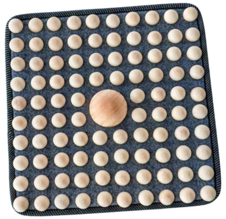 Milageto Esterilla de acupresión de madera para pies, almohadilla de acupresión, tabla de masaje portátil, almohadilla de masaje de pies para el hogar, Style G