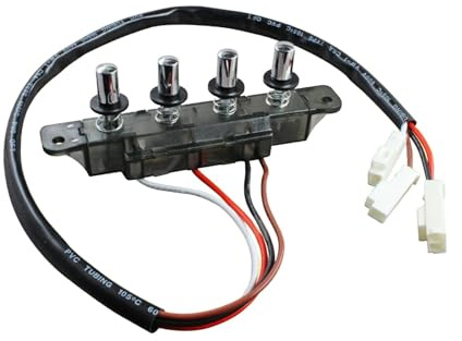 Folpus Interruptor de botón de Campana extractora de Cocina, Interruptor de Campana extractora, Suministros prácticos para reemplazo de Piezas, 4 Pulsador