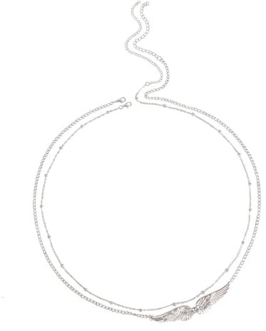 Qkepcy Chaîne De Corps Dorée Avec Ailes D'Ange Bijou De Corps Élégant Pour Femmes Accessoire De Mode En Métal Doré Chaîne De Taille Ajustable Bijou Corporel Tendance Et Chic