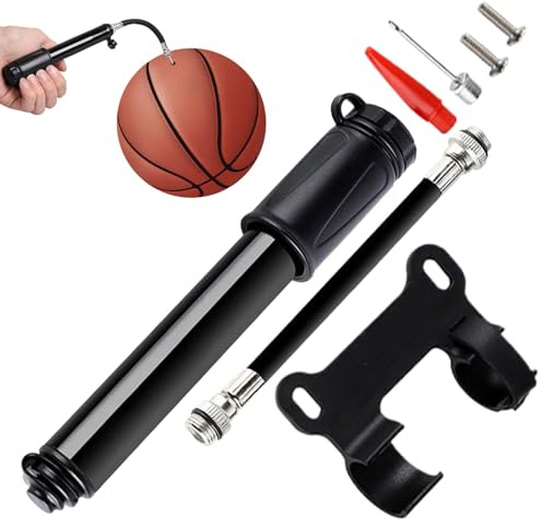 Pompa Della Bicicletta, Gonfiatore Compatto Ad Alta Pressione, Gonfiatore Compatto Rapido con Tubo per Pallone da Calcio e Manutenzione Attrezzature Sportive Montagna