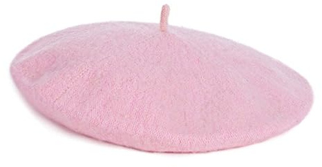 Anei Classic Wool Berets for Women,Stylish French Beret Hats， Female Autumn and Winter England Retro Hundredwith Autumn Pink Octagonal Beret