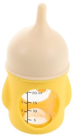 Mipcase Biberon pour Animaux 20 ML en Silicone Doux avec 2 Tétines, Distributeur Lait pour Chatons et Chiots -nés, Facile à Nettoyer, Alimentation et Soins à Domicile Voyage