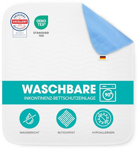 Ôhm Empapador Impermeable Lavable 75x90cm – Incontinencia | Alta absorción anti-fugas, día y noche. Lavable y reutilizable: una opción económica y ecológica para el uso diario.