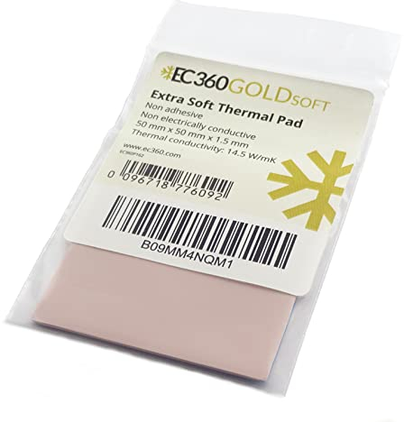 EC360® GOLD SOFT 14,5W/mK Wärmeleitpad (50 x 50 x 1,5 mm, Soft)