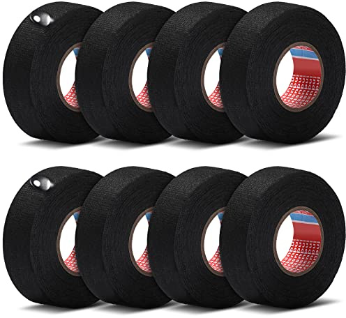 Outus Wire Harness Cloth Electrical Tesa Tape Wire Loom Harness Automotive Heat Proof Cloth Tape for Automotive Electrical Wrap Protection Insulation Cable Fixed 1 Inch x 49.2 FT(4 Rolls)