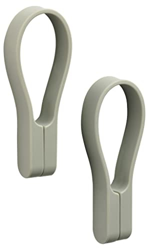 Zone Denmark Loop Handtuchklammern, Handtuchaufhänger, Magnetische Handtuchclips, Klammern/Clips für Handtücher und Geschirrtücher, 9 cm, 2 Stück, Eucalyptus