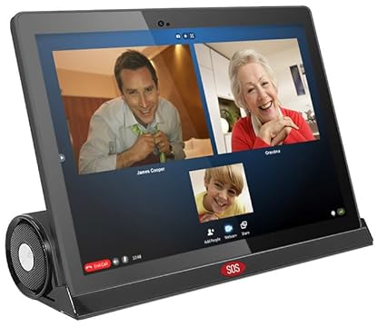 Lipa F50 seniors tablet - Tablet for the elderly - With docking station - 10.1 inch - 4G SIM - Android 13 - SOS emergency button - GPS - Big keys, loud sound - FM radio - Google Playstore
