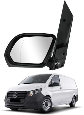 Convitex Specchietto Retrovisore Esterno per MERCEDES V CLASS W447 dal 2014 al 2020, VITO dal 2014, Sinistra - Lato Conducente, Specchietti esterni completi, Tipo funzionamento: elettrico, Asferico