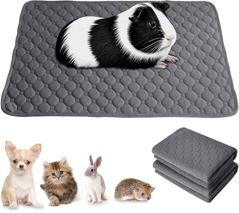 APKOL 2 Pcs 60x40cm Tappetini per Gabbia per cuccioli, Tappetini Igienici per Cani Lavabile e Riutilizzabile per cuccioli,gattini,conigli,hamster,maiali olandesi e altri piccoli animali