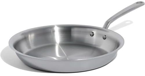 Made in Cookware - 12-inch Stainless Steel Frying Pan - 5 Ply Stainless Clad - Professional Cookware
