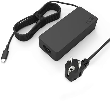 Universel 65W Chargeur USB C Ordinateur Portable, Adaptateur USB-C pour Lenovo ThinkPad T14 E16 X1 L14 L15/Yoga/Thinkbook HP Dell Samsung Acer XiaoMi Huawei Matebook Cordon Adaptateur Secteur Type C