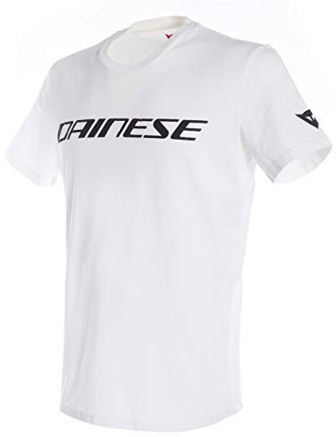 Dainese Unisex Erwachsene Dainese T-shirt T shirt, Weiss/Schwarz, 3XL EU