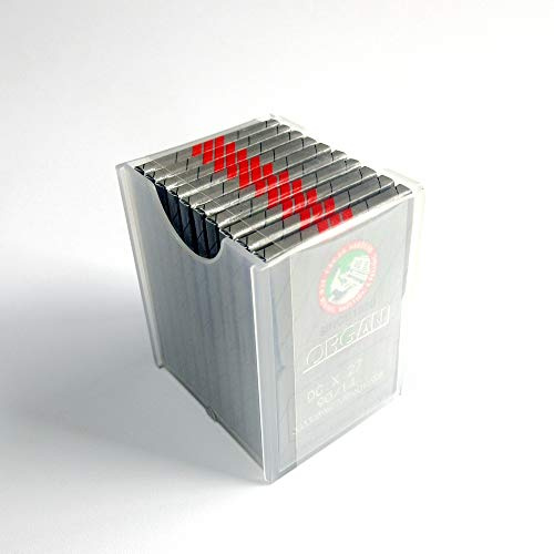 evernice 100 Organ Dcx27 B27 B-27 Needles for Industrial Serger Overlock Machine Juki Pegasus (Singer 14 / Metric 90)