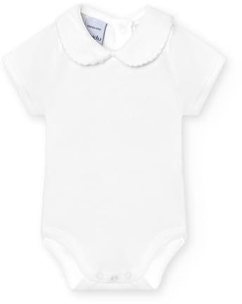 BABIDU Body Bebé Manga Corta Algodón 100%, Body Bebé Recien Nacido Tejido Suave Transpirable y Hipoalergénico Piel Sensible, Body Cuello Piqué, Ropa Básica Bebé Niño y Niña Unisex