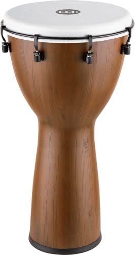 Meinl Percussion Alpine Pickup Djembe - Große Handtrommel - Mit Tonabnehmer - Durchmesser 12 Zoll - Kunststoff, Braun (PADJ12-BW)