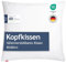 Blumtal Kopfkissen 80x80 cm - Nackenkissen mit anpassbarer Füllung - 100% Mikrofaser & waschbar bis 95 Grad - höhenverstellbares Kissen
