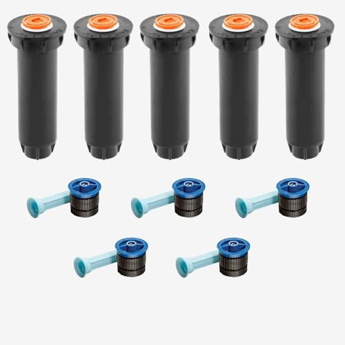 5 STK. Rain-Bird Versenkregner Typ 1800/1804 10 cm Aufsteiger inkl. 10 Van Düse 2,1 bis 3,1 m