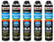 Isolbau B2 Dämmstoffkleber - 5 x 750 ml Perimeterkleber für EPS- & XPS-Platten - 1K PU-Klebeschaum für Dämmung und Isolieren