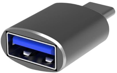 Qsnailfrr Adaptateur Type C Mâle vers USB 3.0 Femelle OTG Convertisseur de Données avec Lumière