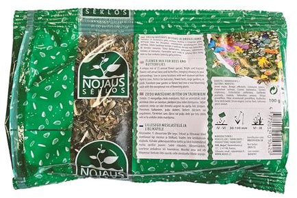 Nojus - Mélange de graines pour fleurs annuelles (100 g) - 15 variétés pour un spectacle de couleurs éclatantes - 15 paquets de graines de fleurs - Graines de plantes colorées