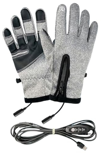 Kustimantu Gants chauffants rechargeables | Gants chauffants tactiles chauffants pour les mains - Équipement extérieur imperméable à air froid pour randonnée, chasse, ski, voyage, travail extérieur