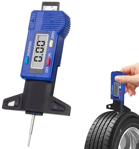 Mindu Digital Tread Depth Gauge 0–25.4mm,LCD Display