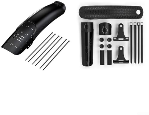 Dolvitrny Set parafango anteriore e posteriore per bici da 26, 27,5, 29, in plastica PP e nylon, con attrezzi di installazione, compatibile con