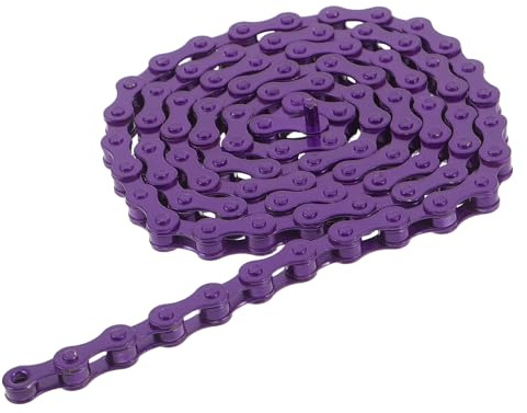 INOOMP Catena Velocità Singola per Bicicletta in Acciaio Resistente Finitura Antigraffio, Accessorio per Mountain Bike e Bici da Città