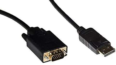 Link LKCDV018 Cavo DISPLAYPORT DP Maschio - VGA 15 Poli Maschio, MT 1,80, Nero