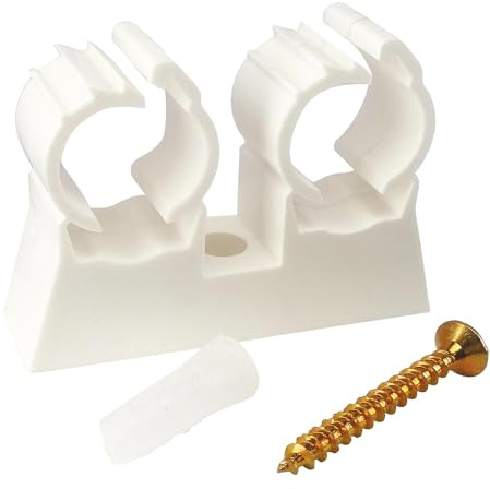 SOMATHERM FOR YOU - 10 volte più doppi clip di montaggio per tubo di diametro 16 millimetri