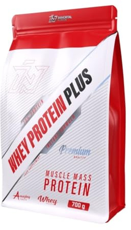 Proteine in Polvere Whey Protein Plus Immortal Nutrition, per la Crescita ed il Mantenimento della Massa Muscolare (700 g, Biscotto e Crema)