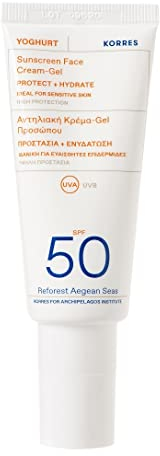 KORRES YOGHURT Sonnencreme-Gel für das Gesicht SPF50, 40 ml