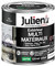 Julien Peinture Multi-Matériaux Satin en phase Aqueuse - Bois, Fer, Alu, PVC, Zinc, Acier galvanisé, brut ou peint - Noir 0,125 L