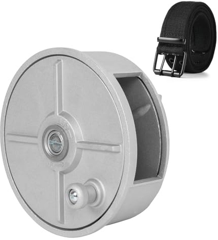 Tie Wire Reel Kit, Aluminum Rewindable Dispenser with Black Work Belt