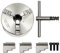 Selbstzentrierend 3-Backenfutter Spannbereich 38–110mm φ125mm Metall Drehmaschine Dreibackenfutter 3 Backenfutter Set für die Holzbearbeitung von Drehmaschinen