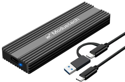 ModusTech 1TB Extreme Portable External SSD NVMe USB 3.2 Gen 2- Type-C | Up to 2300MB/s | Ultra-Fast | 3-Year Warranty | Solid State Drive for Mac, PS4/5, Xbox Series X/S, PC, iPhone 15/16