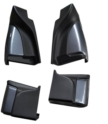 Fauhapyway Lot de 4 protections pour pédale de marche latérale en ABS Mux 2015-2018 - Noir - Anti-corrosion