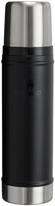 Stanley 1913 Classic Legendary Thermal Flask 0.59L - Keeps Hot Or Cold for 18 Hours - BPA-Free Insulated Bottle - Stainless Steel Coffee Flask - Leakproof - Dishwasher Safe - Black 2.0