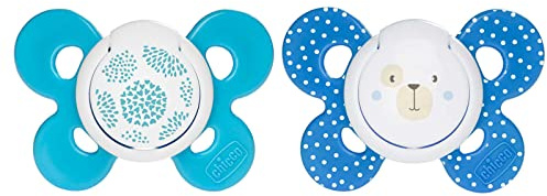 Chicco 00074933210000 Physio Comfort Baby Silicone Soother 6-16 Months, Pack of 2, Assorted Colours