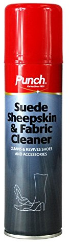 1 x Punch® Suede Sheepskin & Fabric Cleaner Spray - Cleans & Revives Shoes and Accessories - 200ml Aerosol Spray
