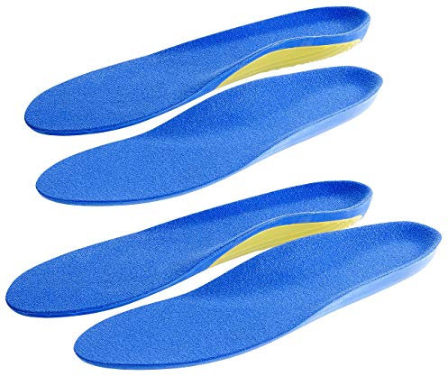 PEARL sports flexible Schuheinlagen: 2er-Set Sport-Schuheinlagen, Größe 39-46 (Fersensporn, mit Ballenpolstern)