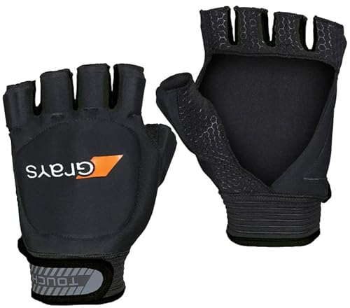 GRAYS Touch Hockey-Handschuh – linke Hand – Schwarz – NEU für 2023 (S)