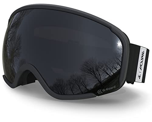 ACURE Skibrille Herren Damen Erwachsene,Snowboard Brille Skibrillen Verspiegelt für Brillenträger, Ski Goggles Schneebrille mit Anti Beschlag UV-Schutz für Jungen und Mädchen
