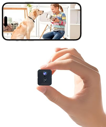 2K spionkamera, äkta trådlös dold kamera, 2,4 G WiFi behövs, spionkamera hem, 30-dagars standby, bärbar trådlös säkerhetskamera med moln/SD-lagring, automatisk nattvision, mer exakt rörelsedetektion