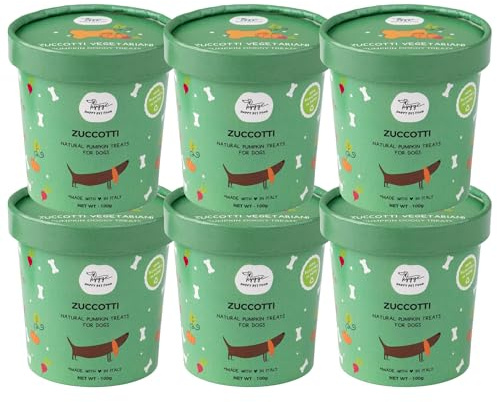 Snack per Cani | Biscotti per Cani Naturali gusto Zucca | per Tutte le Età | Biscotti Cane Adatti a Stomaci Sensibili | Sostenibile e Nutritivo | Pack da 6 | 900g | Hygge Dog