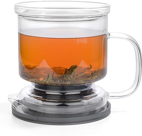 dokaworld Glass Tea Infuser For Loose Leaf Tea 17oz