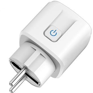 Prise Connectée WiFi 16A Intelligente - Contrôle Vocal & Application, Compatible Alexa,Google Home (2.4 GHz) - Surveillance Énergie, Minuterie,Compte à Rebours - Compatible Tuya,Smart Life