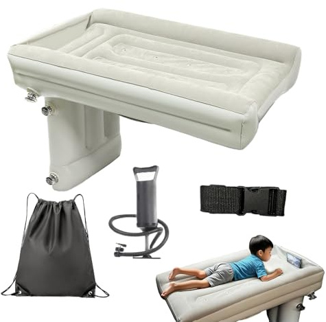 Materasso Ad Aria Per Auto, Comfort Migliorato, 80x50x42 Cm, Gonfiabile Posteriore Per Auto, Materasso Ad Aria Per Sedile Posteriore, Doppia Protezione Di Sicurezza, Per Campeggio, Escursionismo